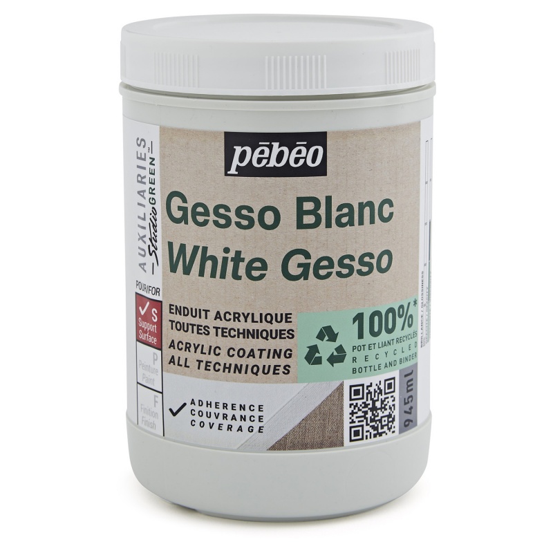 Studio Gesso ECO od Pébéo je biely univerzálny šeps s výbornou krycou schopnosťou. Používa sa na tvorbu podkladového náteru – na prípravu povrchov,