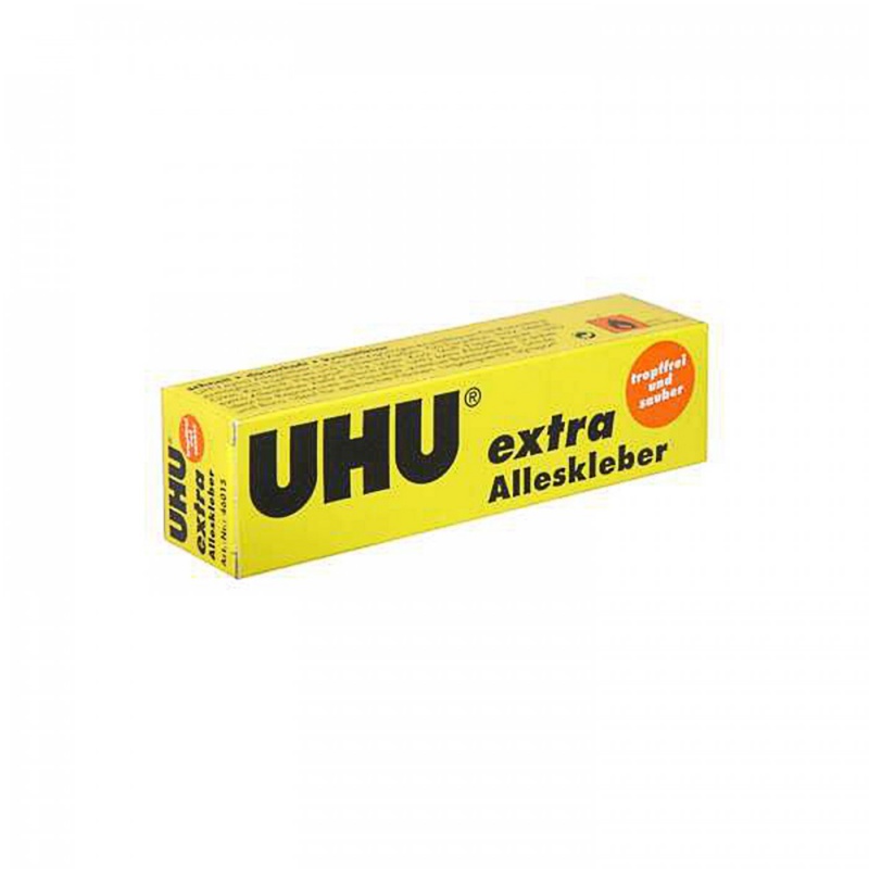 UHU Extra Alleskleber 31 g je gélové lepidlo pre rýchle a transparentné lepenie. Vďaka gélovej konzistencii nesteká, ideálne aj na použitie vo vertiká