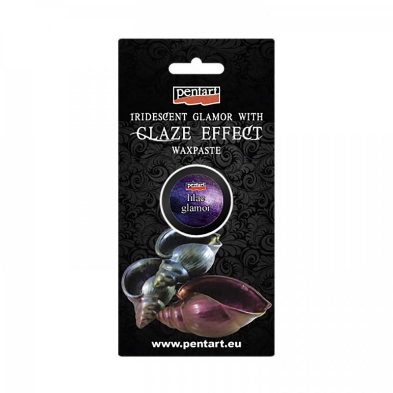 Voskovaná pasta LILAC GLAMOR - čaro fialovej.

Vosková pasta s glazúrovým efektom obsahuje dúhové pigmenty, pomocou ktorých dosiahneme na akomkoľvek tm