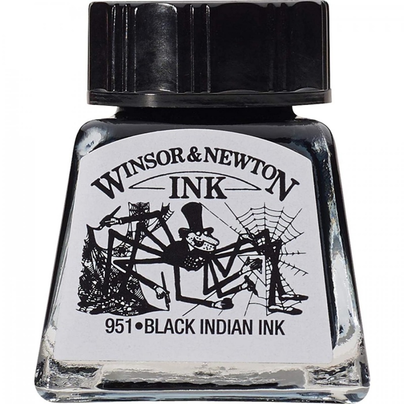 Tuš značky Winsor&Newton sú veľmi obľúbené, radi ich používajú dizajnéri, kaligrafi a umelci, ako aj il