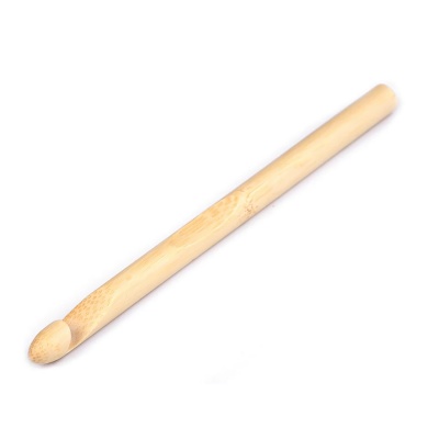 Bambusový háčik na háčkovanie, veľkosť 10 mm