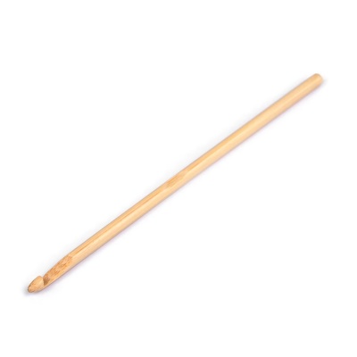 Bambusový háčik na háčkovanie, veľkosť 6 mm