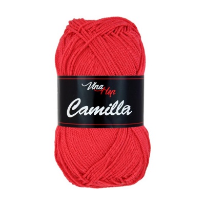 Camilla, 100% bavlnená priadza, 50 g, cca 125 m, 8008 červená