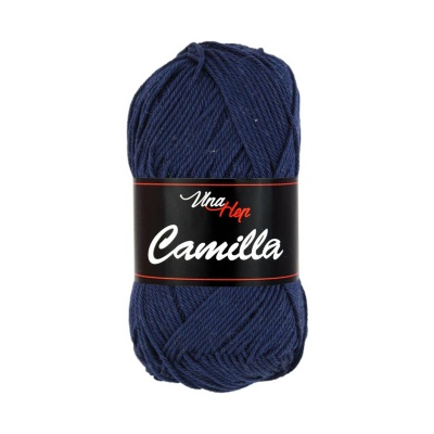 Camilla, 100% bavlnená priadza, 50 g, cca 125 m, 8120 tmavomodrá
