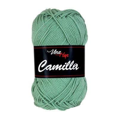 Camilla, 100% bavlnená priadza, 50 g, cca 125 m, 8135 zelenošedá