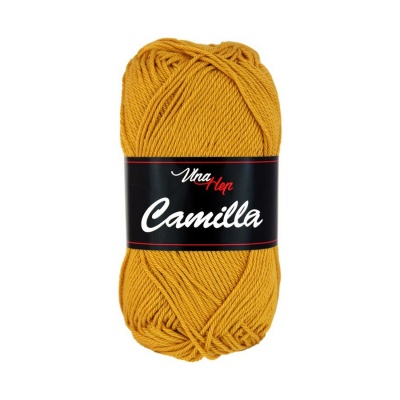 Camilla, 100% bavlnená priadza, 50 g, cca 125 m, 8190 horčicová