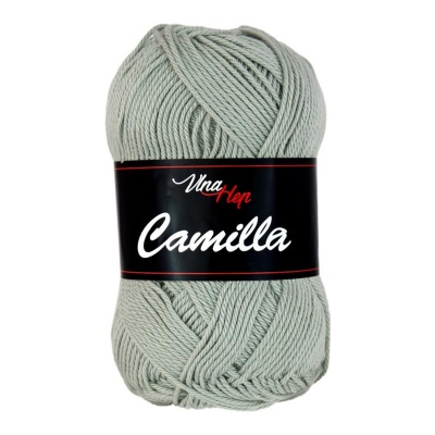 Camilla, 100% bavlnená priadza, 50 g, cca 125 m, 8237 šedozelená