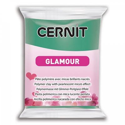CERNIT Glamour 56g, 600 perleťová zelená