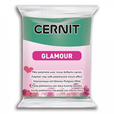 CERNIT Glamour 56g, 600 perleťová zelená