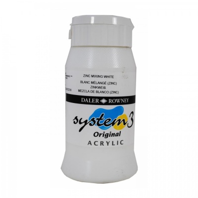 D&R System3 Acrylic 500 ml, Zinc mixing white