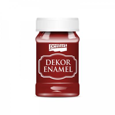Dekor Enamel 100 ml, bordová