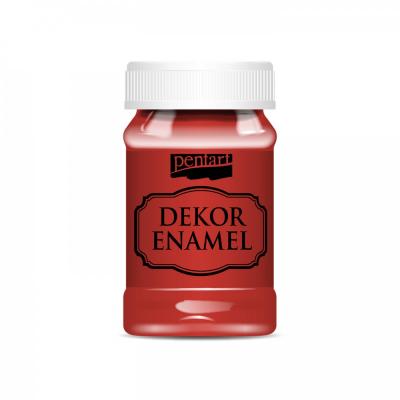 Dekor Enamel 100 ml, červená