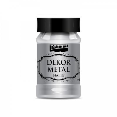 Dekor Metal matná 100 ml, strieborná