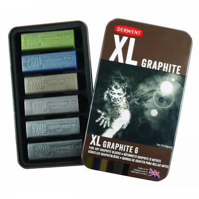 Derwent, Sada uhlíkov XL CHARCOAL BLOCK, 6 ks graphite