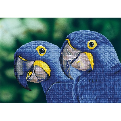 Diamond dotz, Blue Hyacinth Macaws, 37 x 52 cm