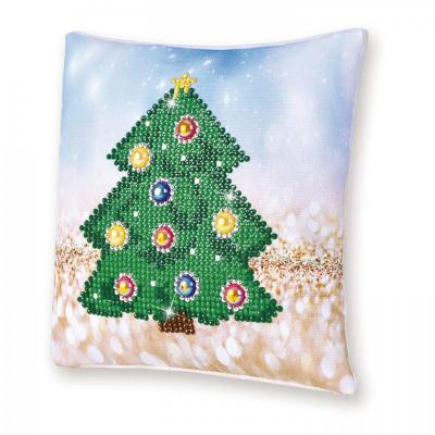 Diamond dotz Pillow, Christmas Tree, 18 x 18 cm