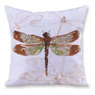 Diamond dotz Pillow, Dragonfly Earth, 44 x 44 cm