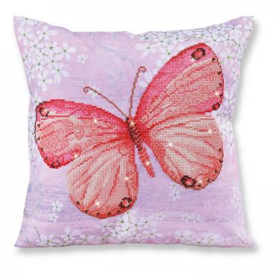 Diamond dotz Pillow, Papillon Abricot, 44 x 44 cm