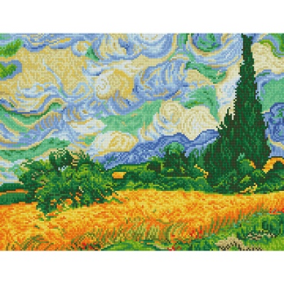 Diamond dotz, Wheat fields Van Gogh, 39 x 51 cm