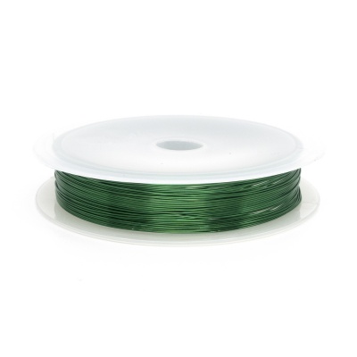 Drôt farebný, 10 m, svetlá zelená