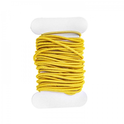 Elastická šnúrka okrúhla, 2 mm, žltá