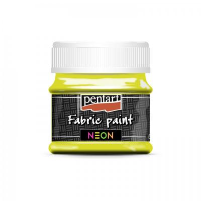 Farba na textil 50 ml, neónová žltá