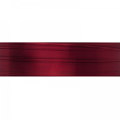 Farebný drôt 0,3 mm, cievka 21 m, červená