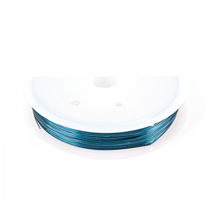 Farebný drôt 0,3 mm, cievka 21 m, oceľová modrá