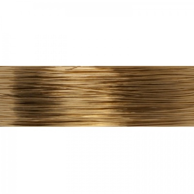 Farebný drôt 0,3 mm, cievka 25 m, zlatá