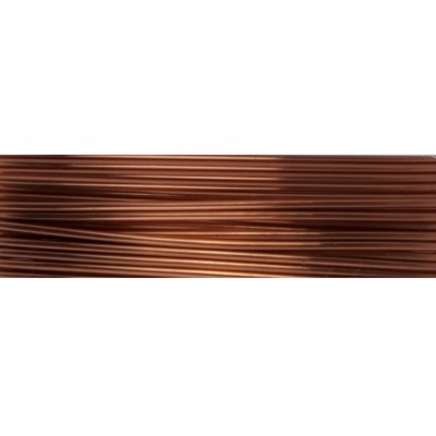 Farebný drôt 0,8 mm, cievka 3 m, tmavá hnedá