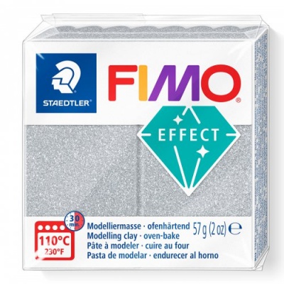 FIMO Effect Glitter 57 g, 812 trblietavá strieborná