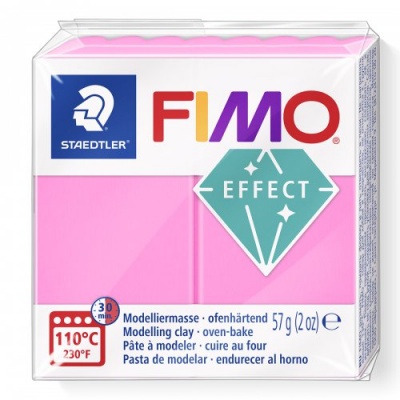 FIMO Effect Neon, 57 g, 201 ružová