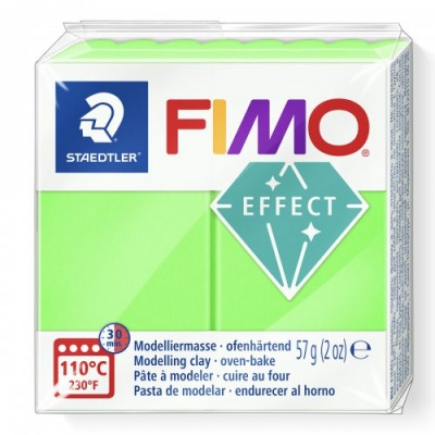 FIMO Effect Neon, 57 g, 501 zelená