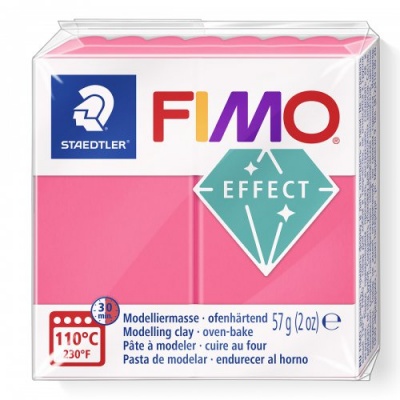 FIMO Effect Transparent 57 g, 204 červená