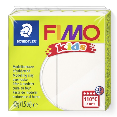 FIMO Kids, 42 g, 0 biela