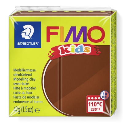 FIMO Kids, 42 g, 7 hnedá