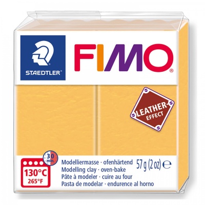 FIMO Leather effect 57 g, 109 šafránová žltá
