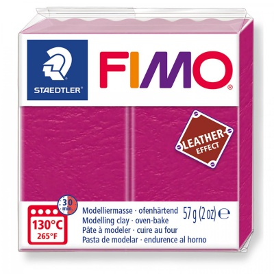 FIMO Leather effect 57 g, 229 malinová