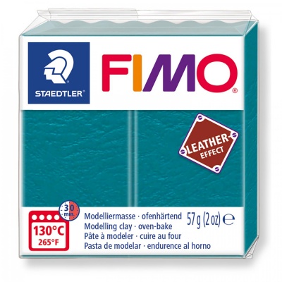 FIMO Leather effect 57 g, 369 zelená lagúna