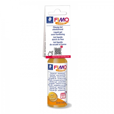 FIMO Liquid Deco Gél 50 ml, tekutý polymér, zlatý