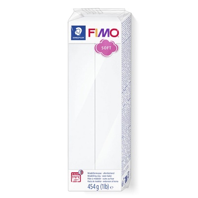 FIMO Soft, 454 g, 0 biela