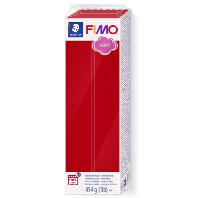FIMO Soft, 454 g, 2 vianočná červená