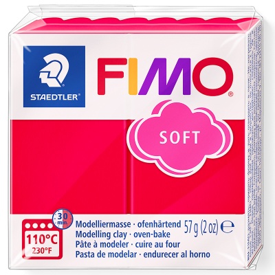 FIMO Soft, 57 g, 24 indická červená