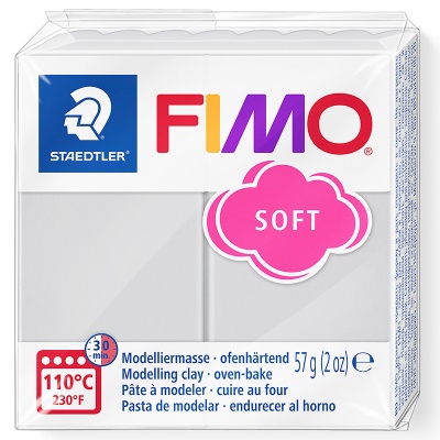FIMO Soft, 57 g, 80 sivá