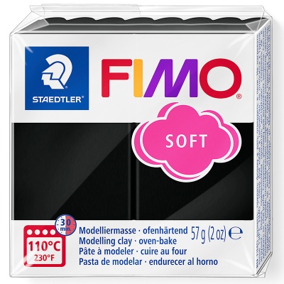 FIMO Soft, 57 g, 9 čierna
