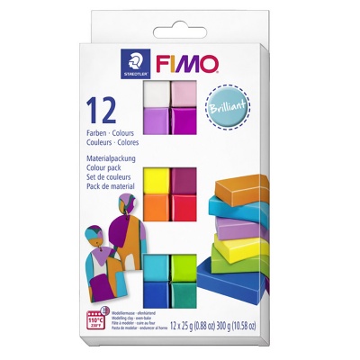 FIMO Soft Sada BRILLIANT, 12 x 25 g