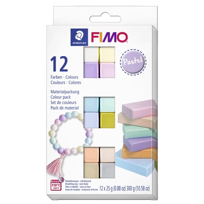 FIMO Soft Sada PASTEL, 12 x 25 g