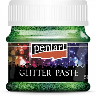 Glitrová pasta jemná, 50 ml, zelená