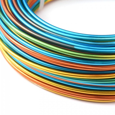 Hliníkový drôt, 2 mm, farebný, 1 m