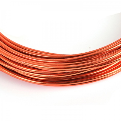 Hliníkový drôt, 2 mm, oranžový, 1 m